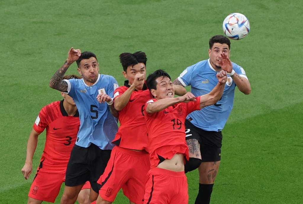 विश्वकप  उरूग्वे र दक्षिण कोरियाले गोल गर्न सकेनन्