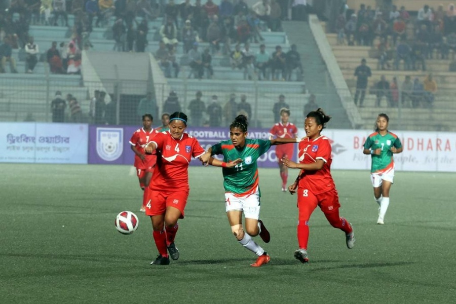 यू–२० महिला साफ च्याम्पियनसिप : नेपाल पहिलो  खेलमै पराजित