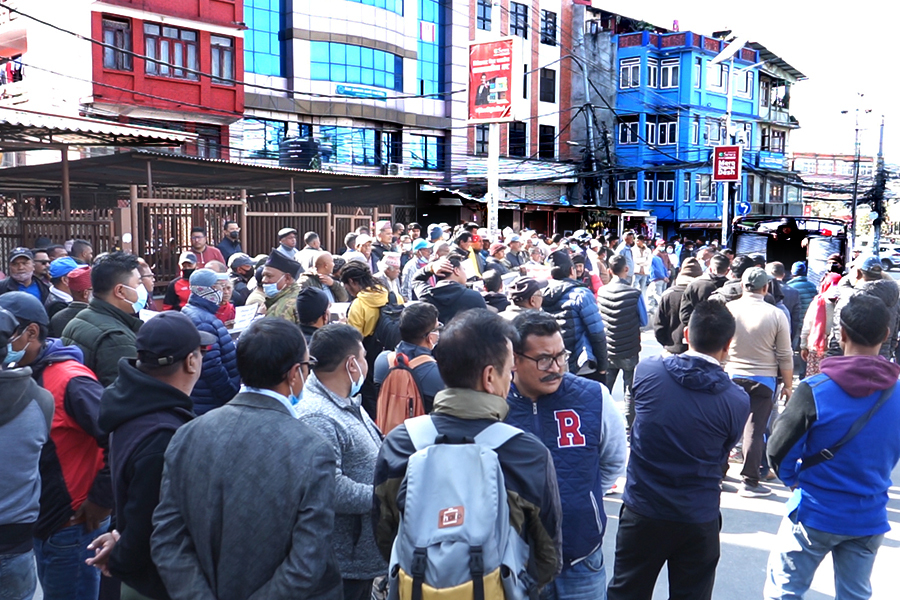काठमाडौँका मेयर बालेन शाहविरुद्ध प्रदर्शन