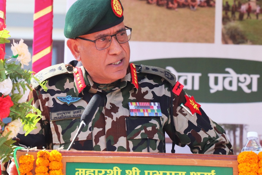 नेपाली सेनाको संख्या सरकारले निर्धारण गर्ने हो  प्रधानसेनापति शर्मा