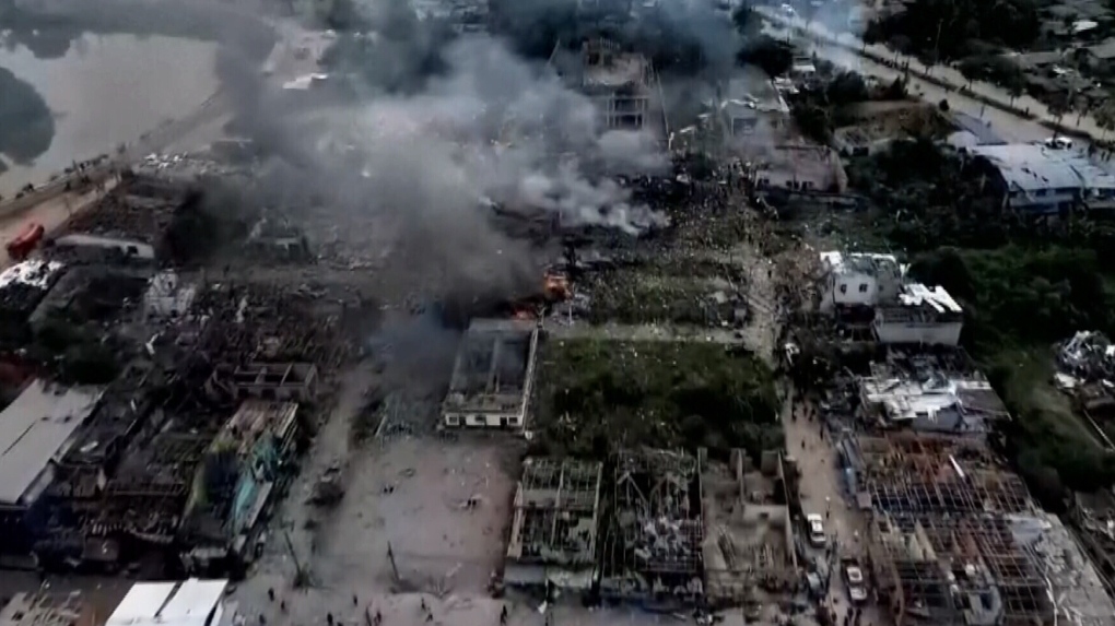 थाइल्यान्डको पटका गोदाममा विस्फोट हुँदा ९ को मृत्यु ११५ जना घाइते