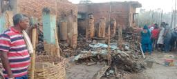 सर्लाहीको विष्णु गाउँपालिकामा आगलागीबाट ७२ घर जले