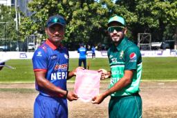 एसीसी इमर्जिङ टिम्स कप : पहिलो खेलमै नेपाल पाकिस्तानसँग पराजित