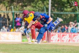 वेस्टइन्डिज ‘ए’सँगको दोस्रो खेलमा नेपाल १० रनले पराजित