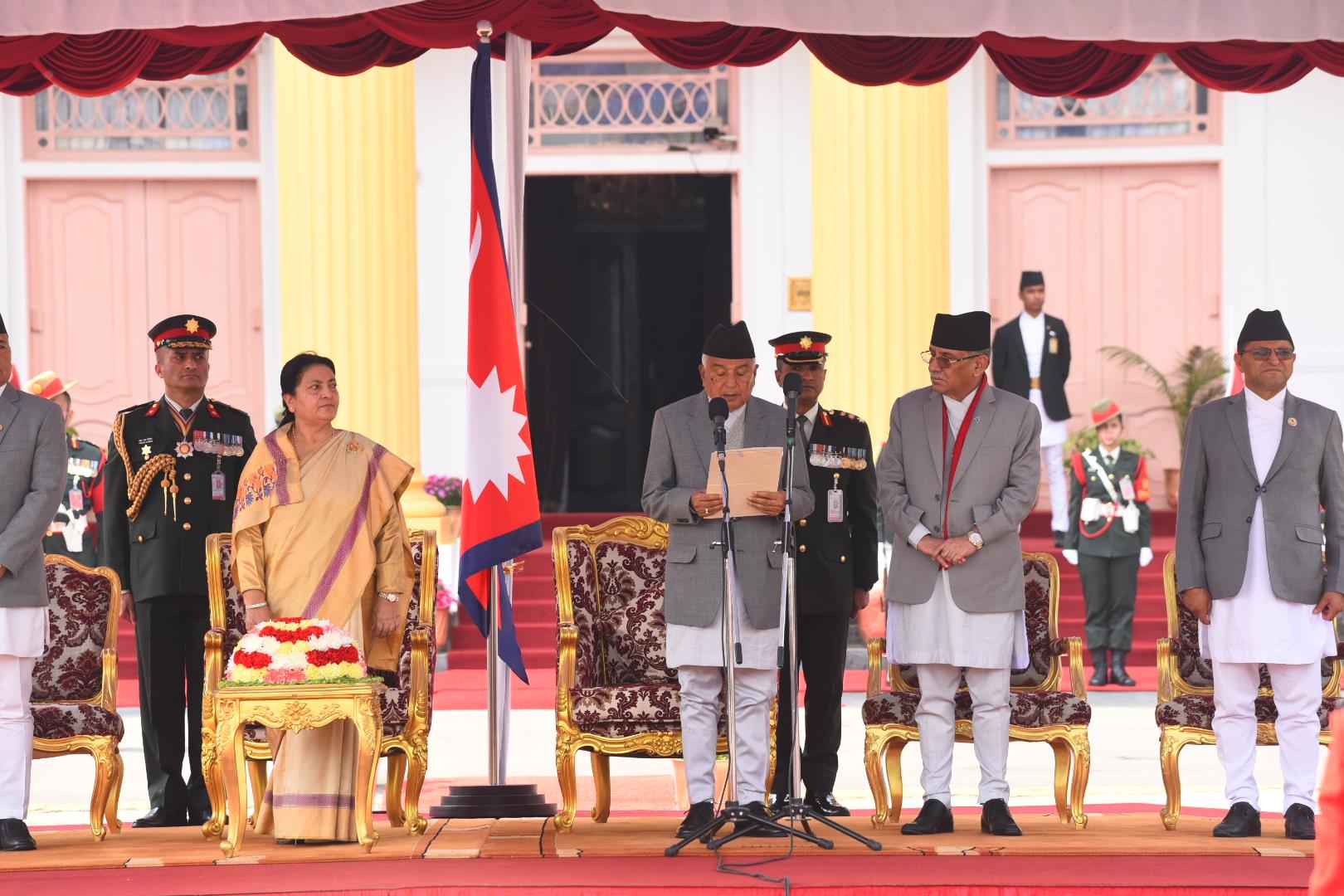 राष्ट्रपति रामचन्द्र पौडेलको शपथ समारोह