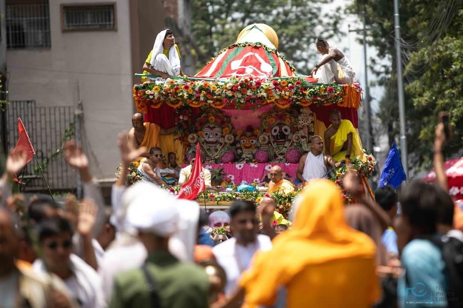 काठमाडौँमा जगन्नाथ रथयात्रा