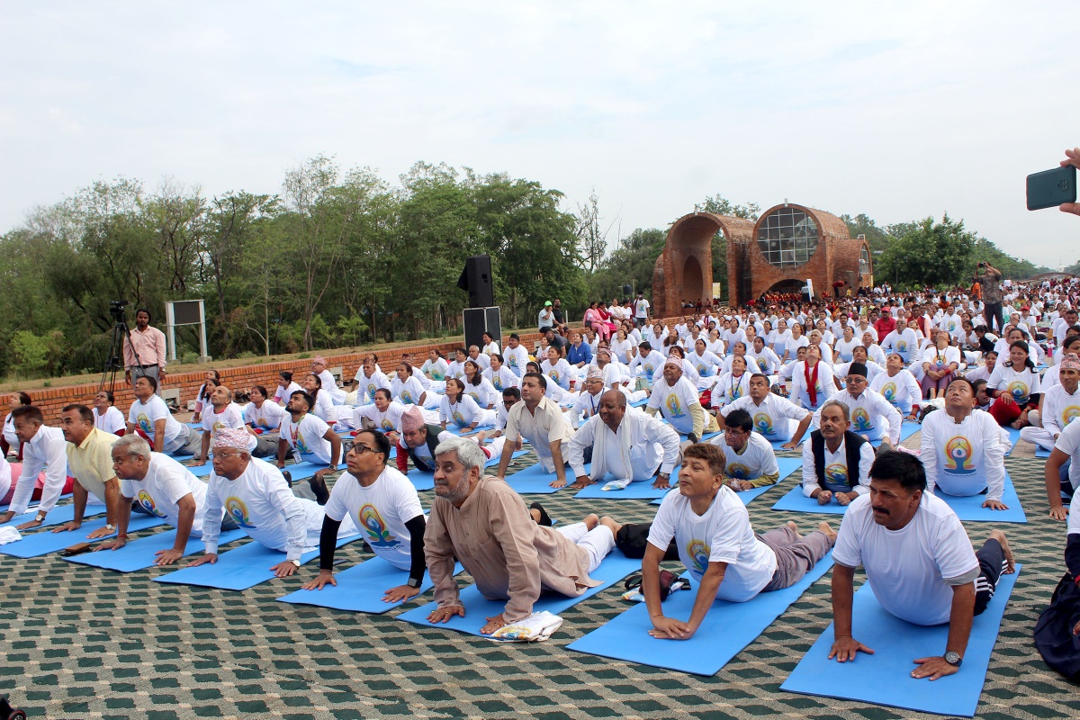 अन्तर्राष्ट्रिय योग दिवस मनाइँदै