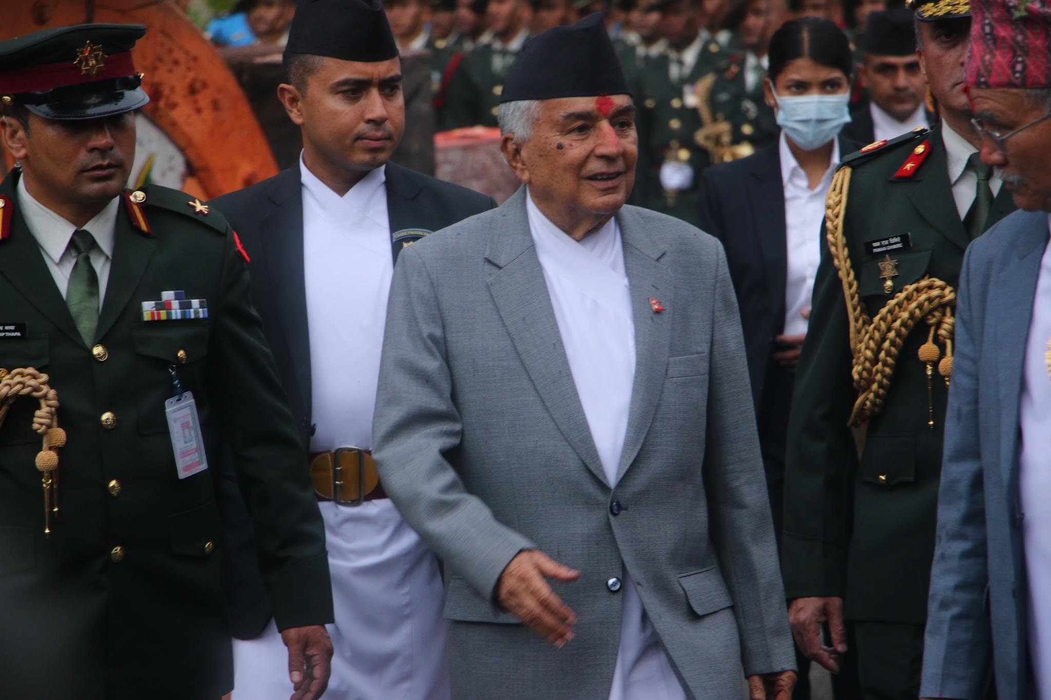 राष्ट्रपति पौडेलद्वारा भोटोजात्राको अवलोकन