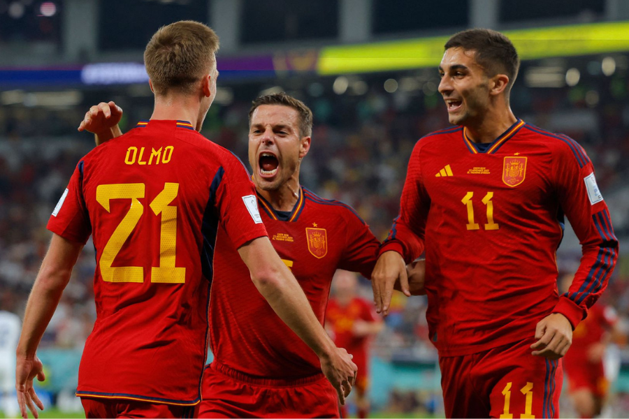 विश्वकप इतिहासमै स्पेनको फराकिलो जित