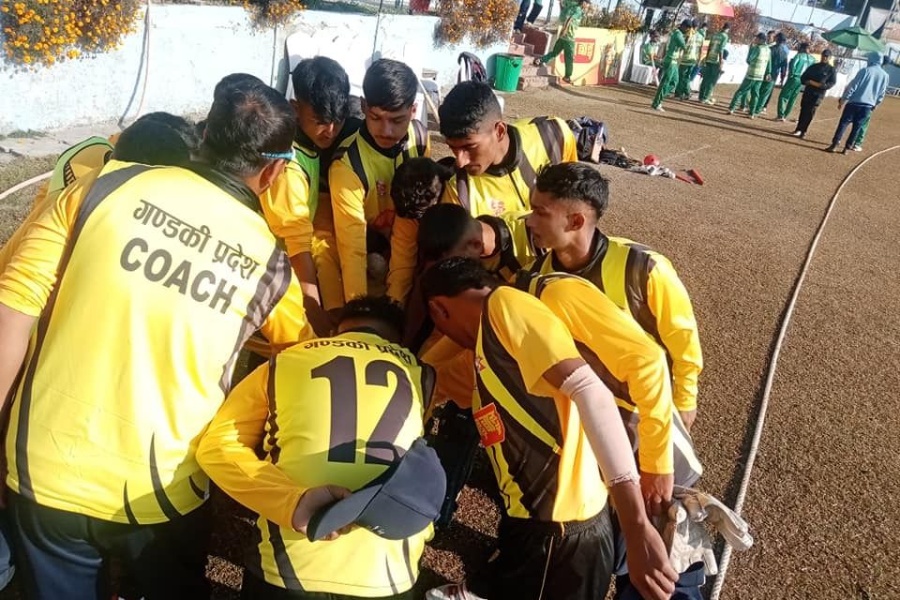 गण्डकीको पहिलो जितमा गोविन्द र अर्जुनको अर्धशतक