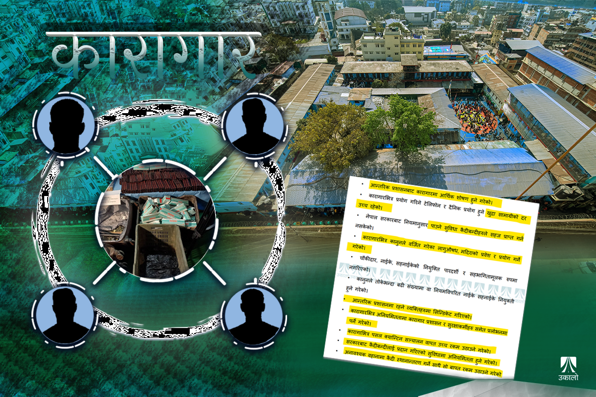 कारागारभित्रै हुन्छ लागुऔषध कारोबारः जेल प्रशासन, सुरक्षाकर्मी, नाइके–चौकीदार सँगसँगै