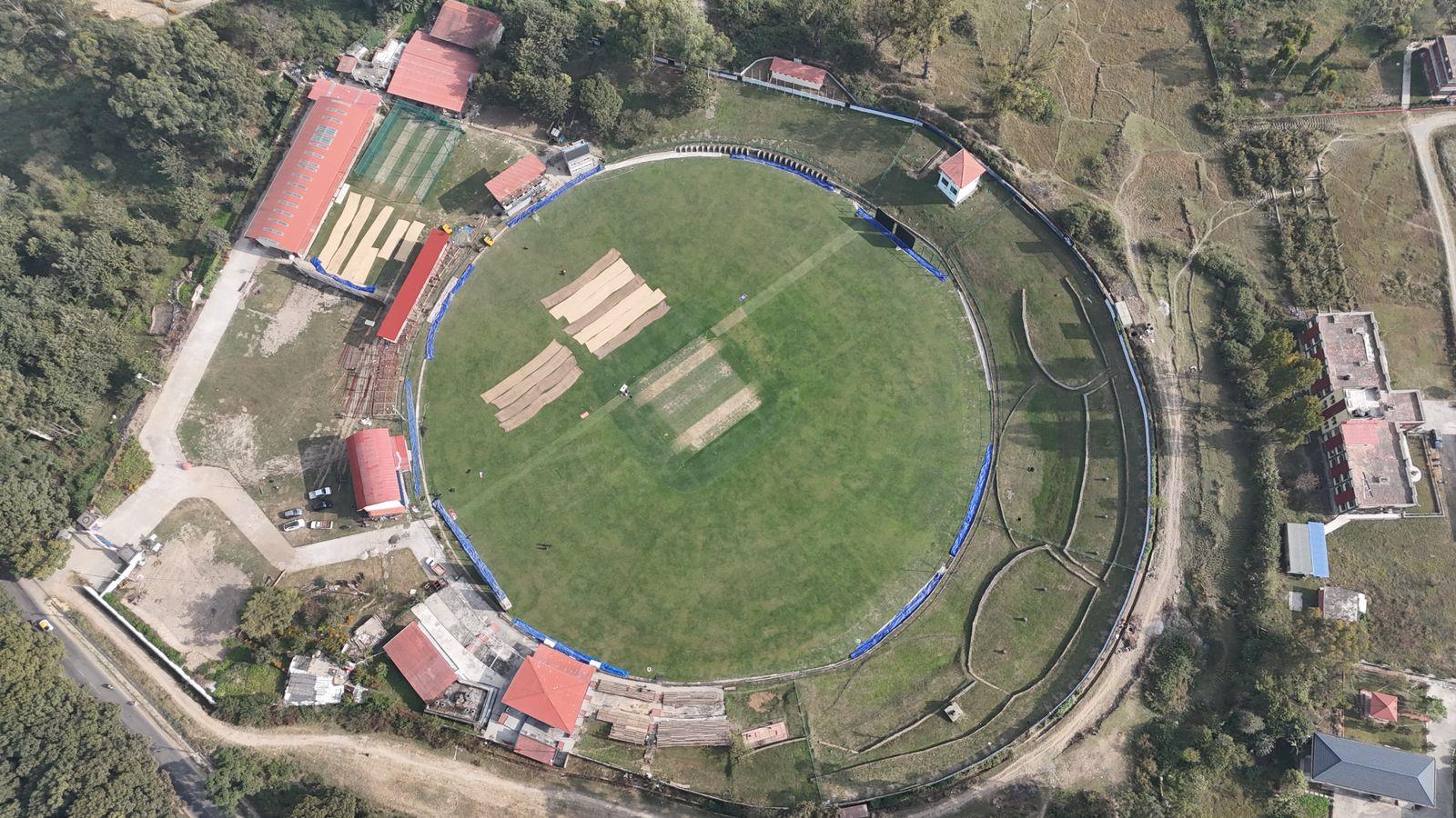 एनपीएलका लागि तयार हुँदै त्रिवि क्रिकेट मैदान