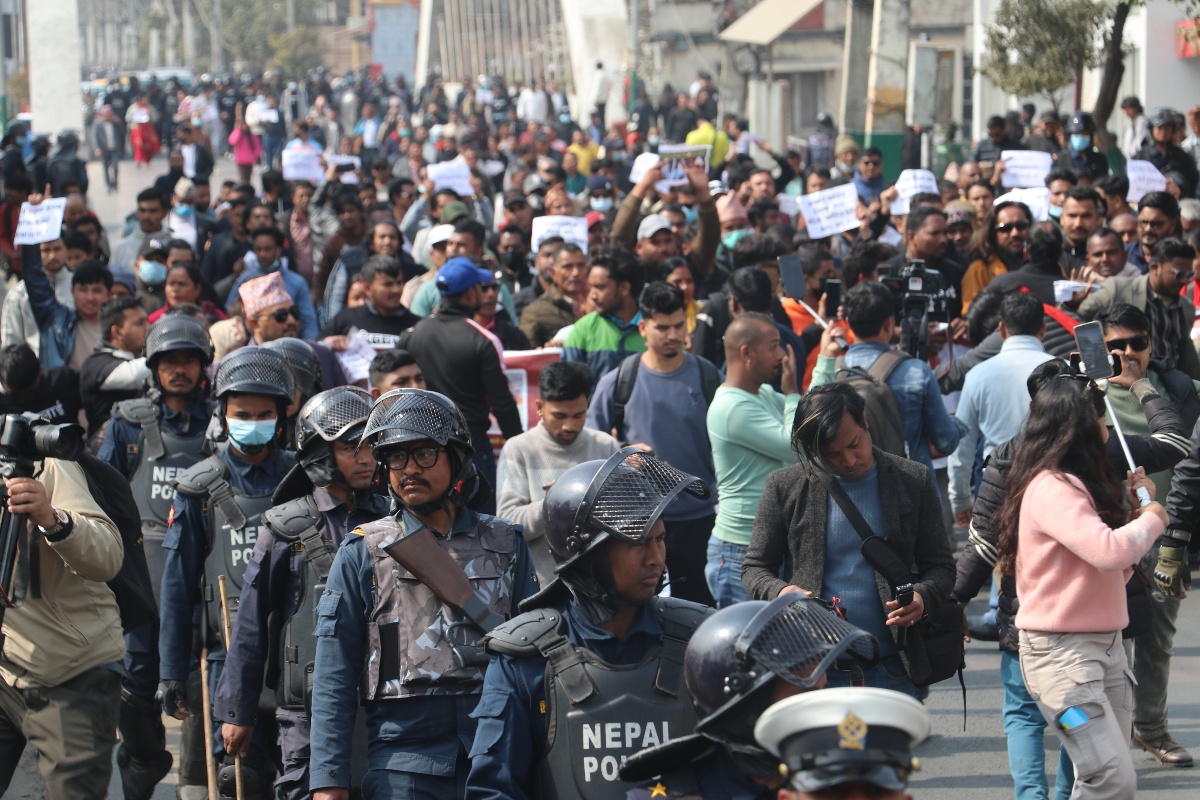 दलित समुदायमाथि विभेद अन्त्यको माग गर्दै काठमाडौँमा प्रदर्शन