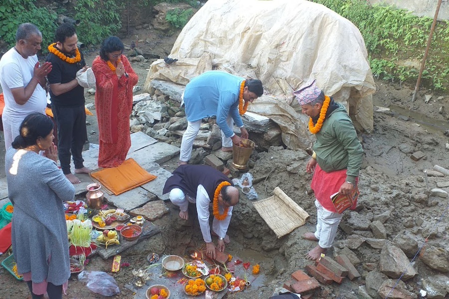 तालबाराही मन्दिरको पुनर्निर्माण शुरू, १ करोड ४५ लाख रुपैयाँ खर्च लाग्ने