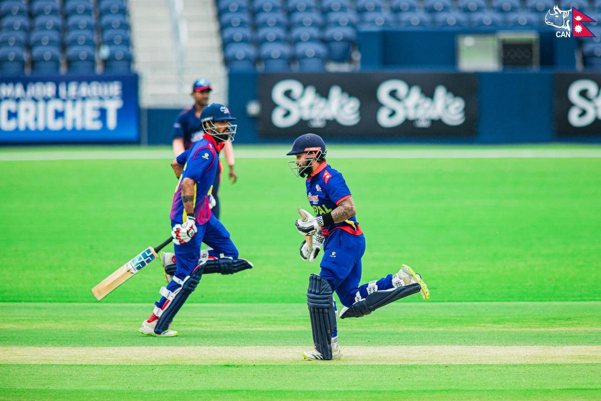 विश्वकप लिग२: अमेरिकासँग नेपाल ३७ रनले पराजित