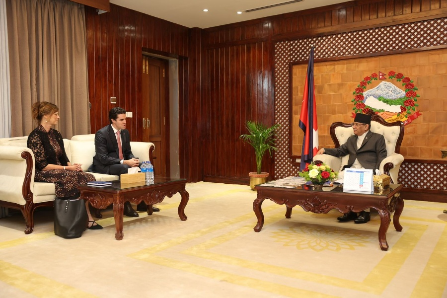 प्रधानमन्त्री र अस्ट्रेलियाली सहायक विदेशमन्त्रीबीच भेटवार्ता, कृषिको व्यवसायीकरणबारे छलफल 