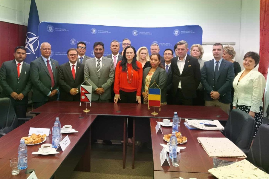 नेपाल र युराेपेली देश रोमानियाबीच श्रम सम्झाैता