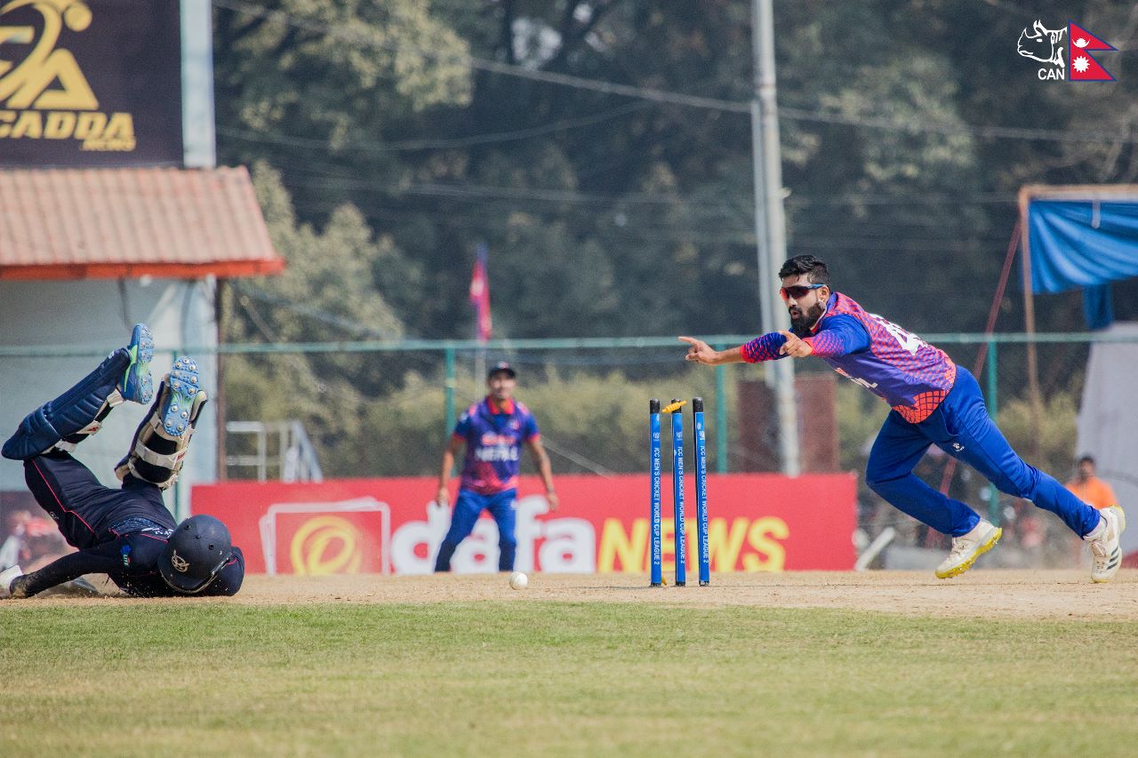 नेपालसँग नामिबिया ३ विकेटले पराजित, आशिफ, ज्ञानेन्द्र र कुशलको अर्धशतक