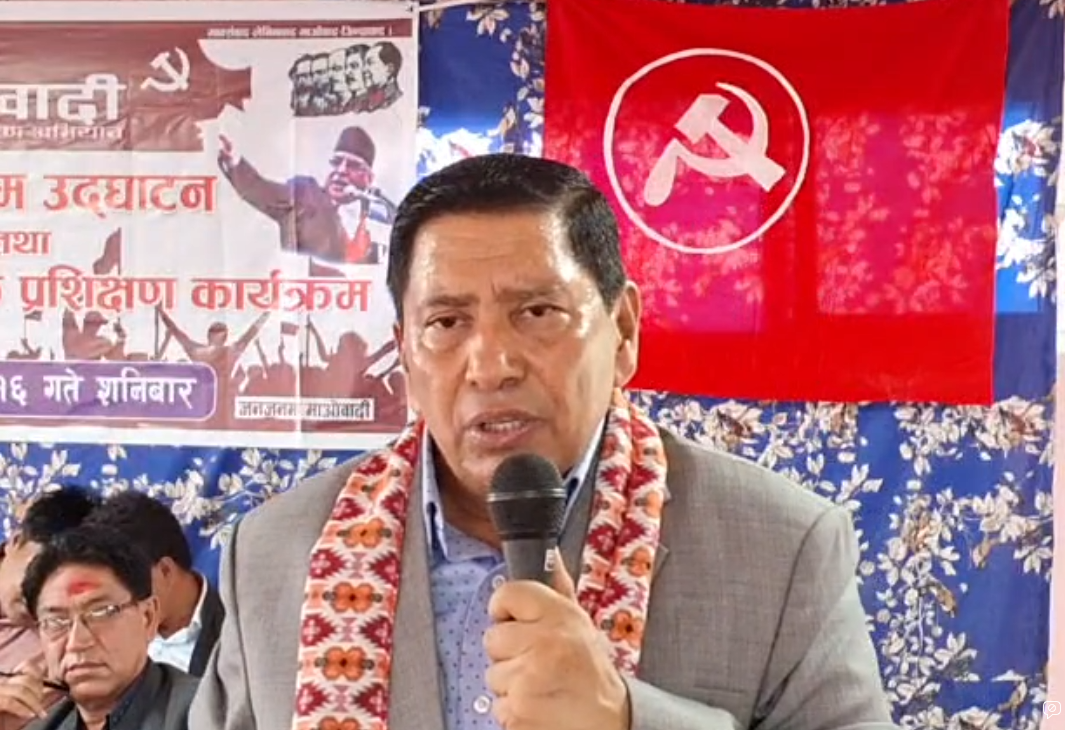 माओवादी नेतृत्वको सरकार छ अपराध गरे पनि बचिन्छ भन्ने भ्रममा नपर्न गृहमन्त्री श्रेष्ठको चेतावनी