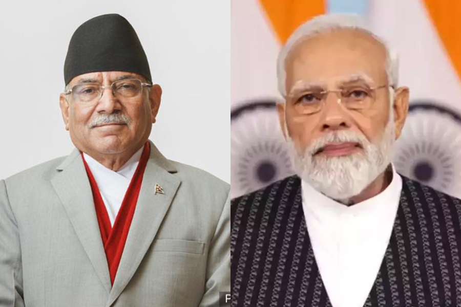 प्रधानमन्त्री दाहाल र भारतीय समकक्षी मोदीबीच भेटवार्ता हुँदै