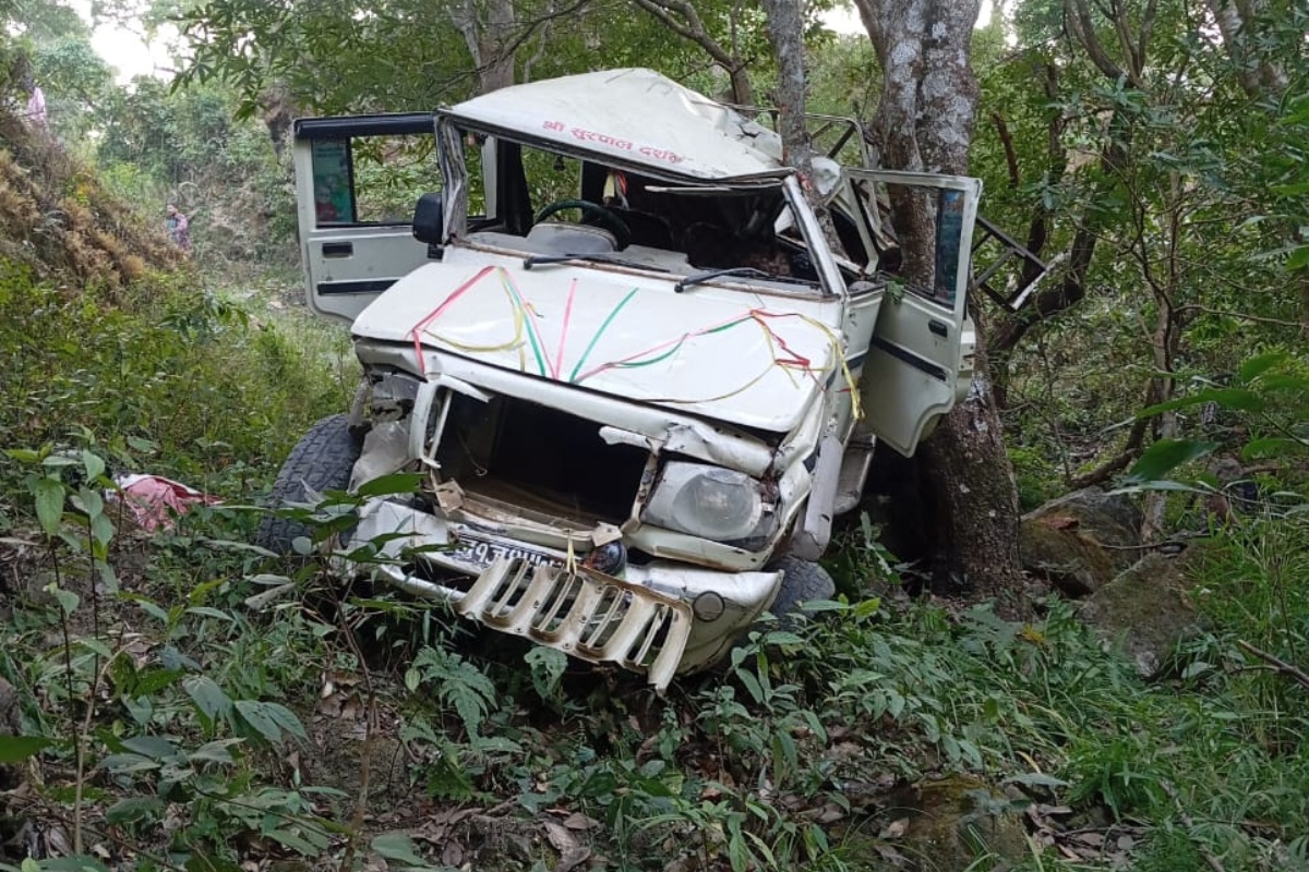 डडेलधुरामा जिप दुर्घटना हुँदा २ जनाको मृत्यु, ७ घाइते