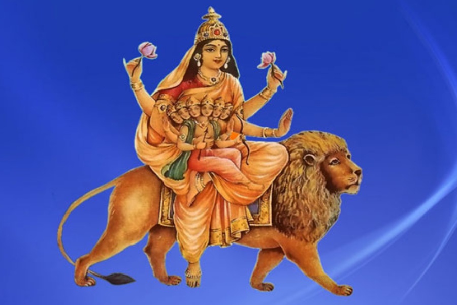 नवरात्रको पाँचौँ दिन: स्कन्दमाताको पूजा गरिँदै