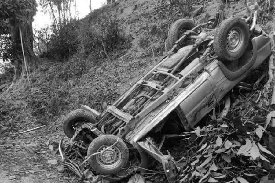 रामेछापमा बोलेरो दुर्घटना हुँदा ५ जनाको मृत्यु