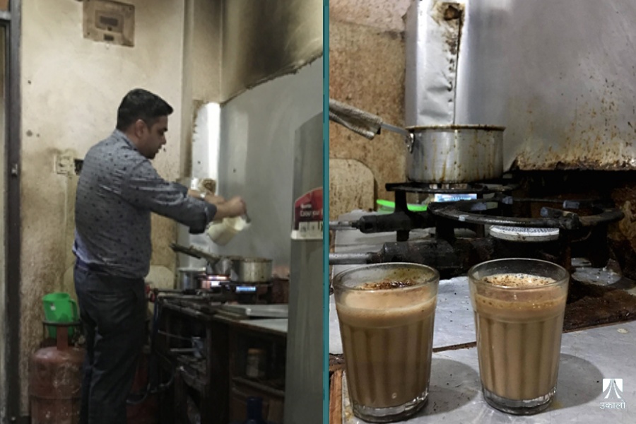 रन्जना गल्लीमा तीन तलामाथि दयानाथको चिया पसल