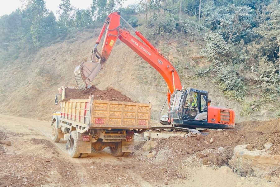 तम्घास–रिडी सडक एक महिना बन्द हुने