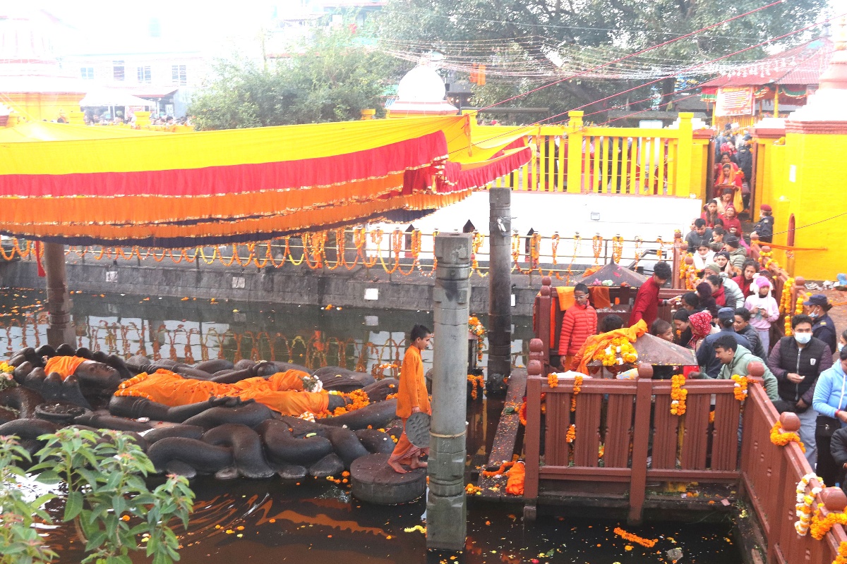 हरिबोधिनी एकादशी पर्व मनाइँदै, देशभरका नारायण मन्दिरमा घुइँचो