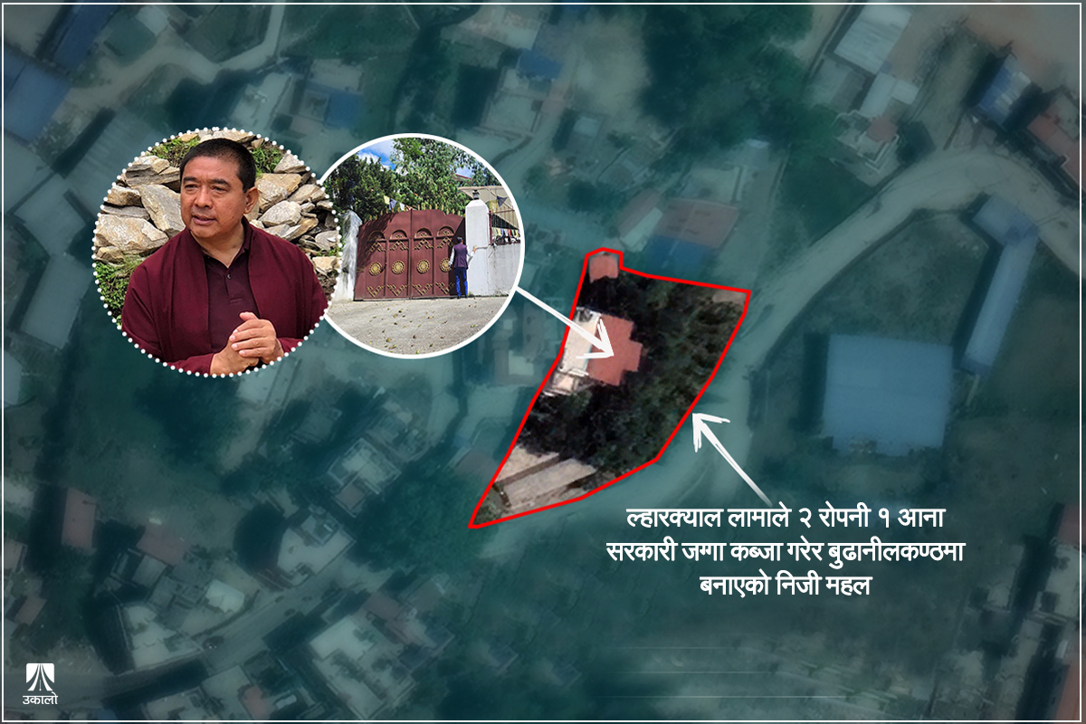 ल्हारक्याल लामाले हडपेको बुढानीलकण्ठको सार्वजनिक जग्गा: खाली गराउन जुर्मुराएको नगरपालिका पछि हट्यो