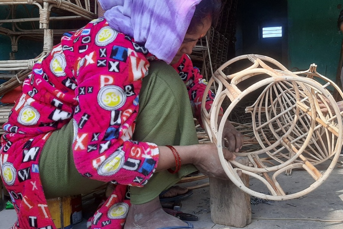 बेतबाँसका सामग्री निर्माण गरेर आत्मनिर्भर बन्दै ललिता