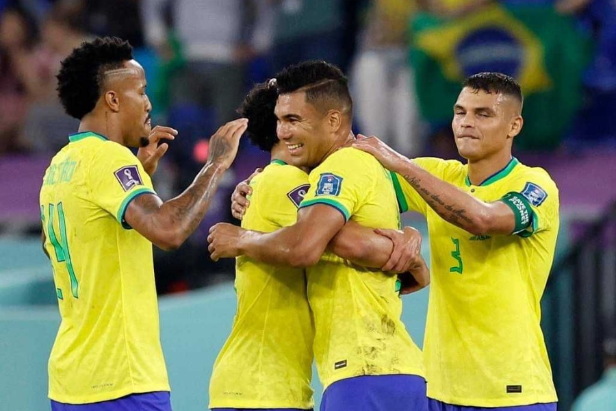 क्यासेमिरोको निर्णायक गोलमा ब्राजिल नकआउट चरणमा