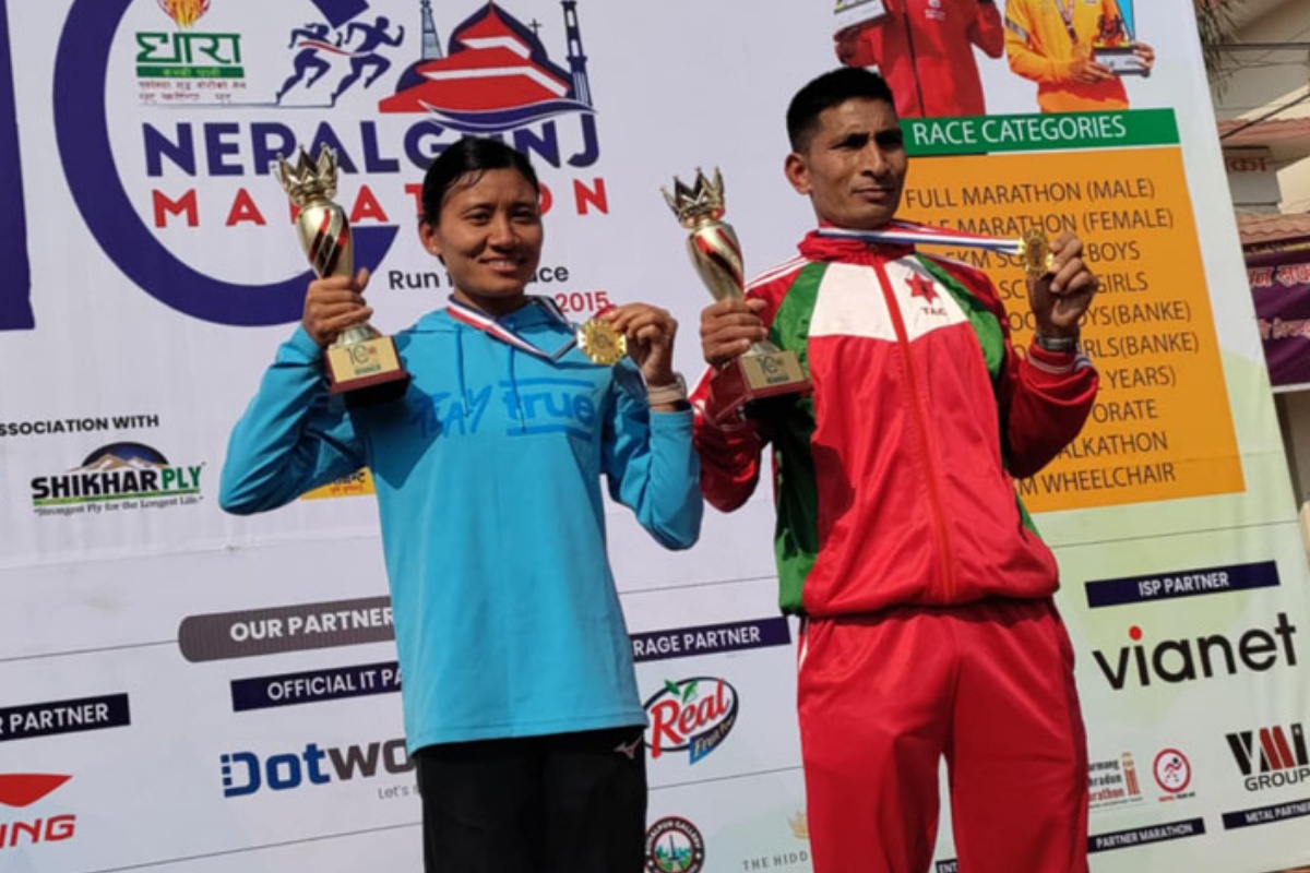 खडक र सन्तोषीलाई नेपालगन्ज म्याराथनको उपाधि