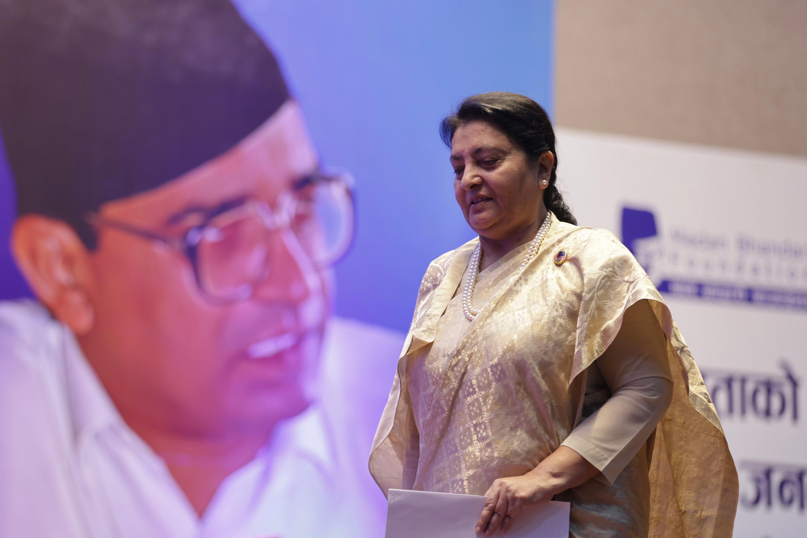 सक्रिय राजनीतिमा फर्किएको पूर्वराष्ट्रपति भण्डारीको घोषणा