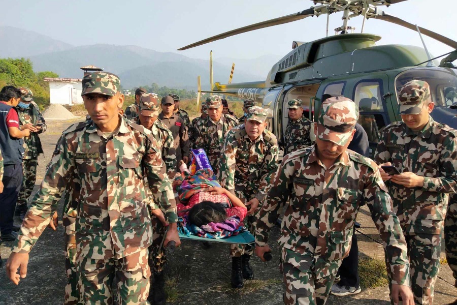 सेना भन्छ– प्रभावित क्षेत्रमा खोज र उद्धार तीव्र बनाएका छौँ, ४ मेडिकल टिम परिचालित छ