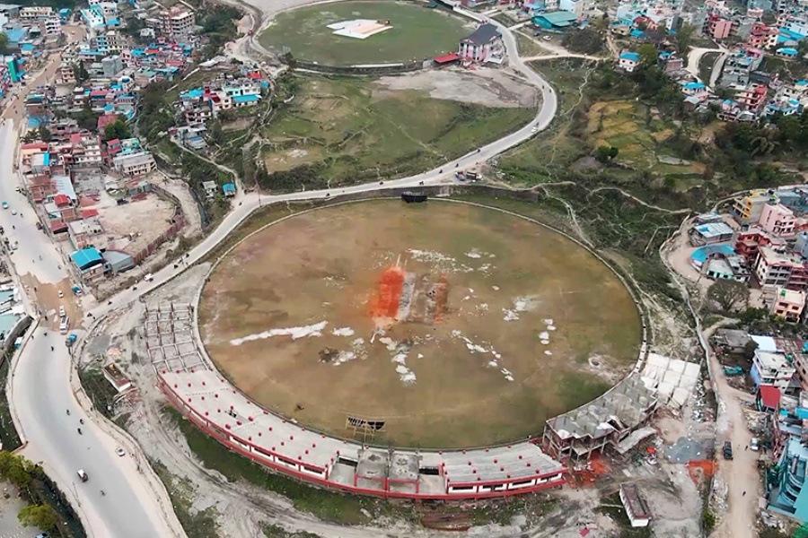 मूलपानी रंगशालामा मैदानलाई ठिक्क छ जग्गा, जबर्जस्ती प्यारापेट बनाए हुँदैन क्रिकेट