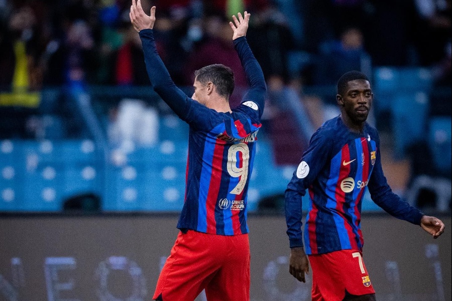 बार्सिलोना स्पेनिस सुपर कपको फाइनलमा प्रवेश