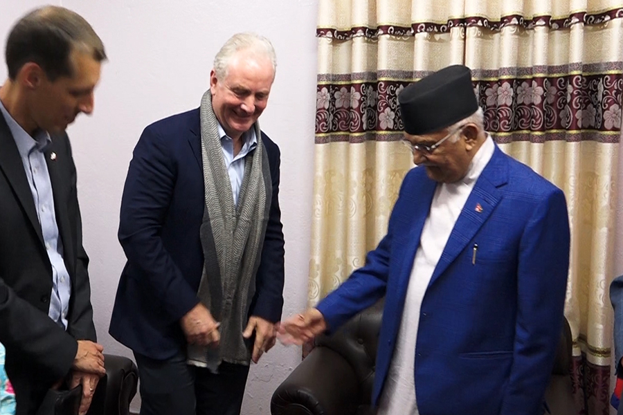 ओलीसँगको भेटमा अमेरिकी सिनेटरले राखे एमसीसी र शान्तिप्रक्रियाबारे चासो