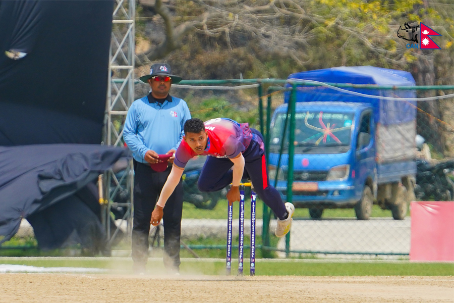 आयरल्यान्ड ‘ए’ले नेपाल ‘ए’लाई  दियो १७५ रनको लक्ष्य