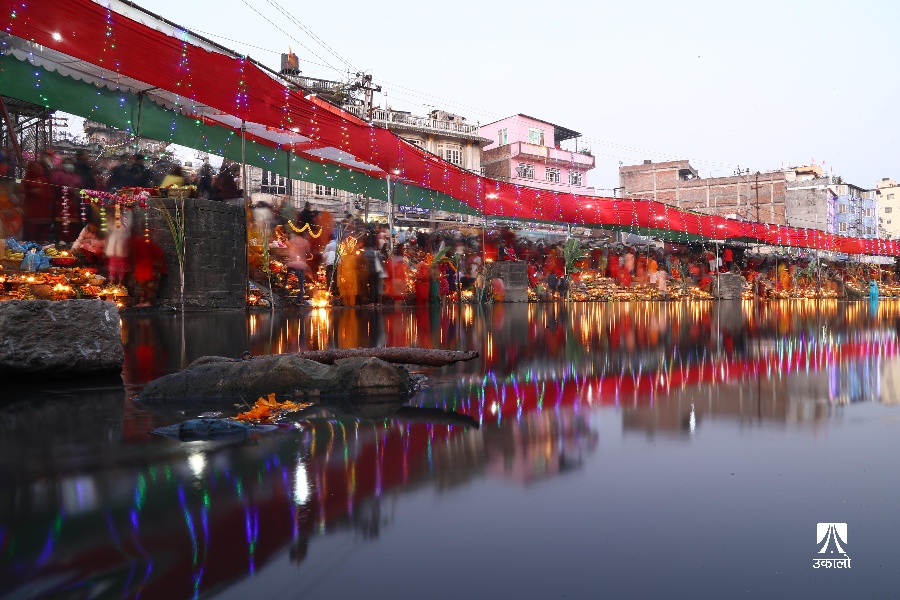 गुह्येश्वरी–गौरीघाटमा छठपर्वको रमझम (तस्वीरहरू)