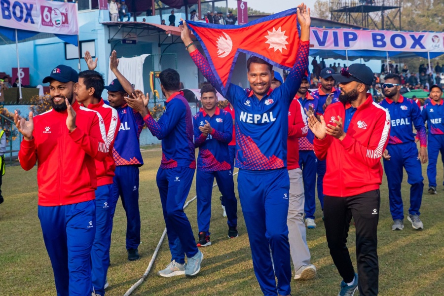 नेपाल र स्कटल्यान्ड भिड्दै 