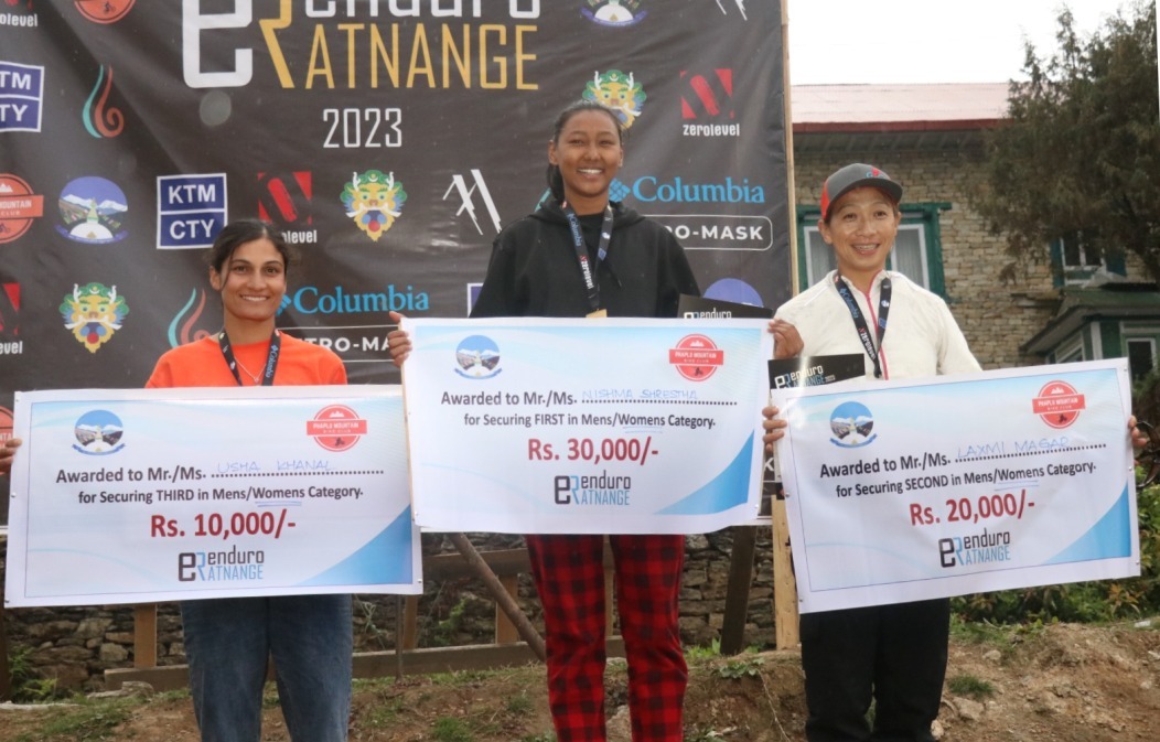 इन्दुरो रत्नाङ्गे माउन्टेन रेसको उपाधि राजेश र निष्मालाई