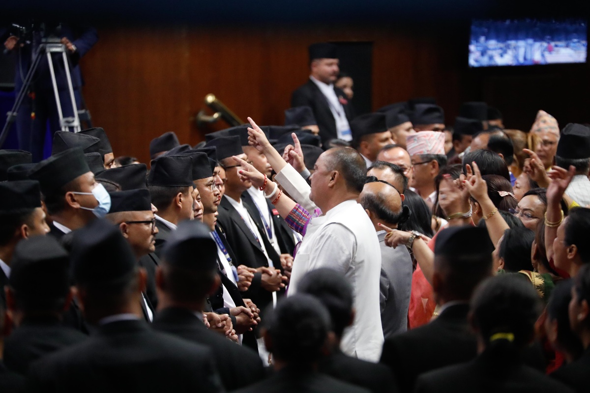 कांग्रेसको नाराबाजीबीच पारित गरियो धन्यवाद प्रस्ताव 