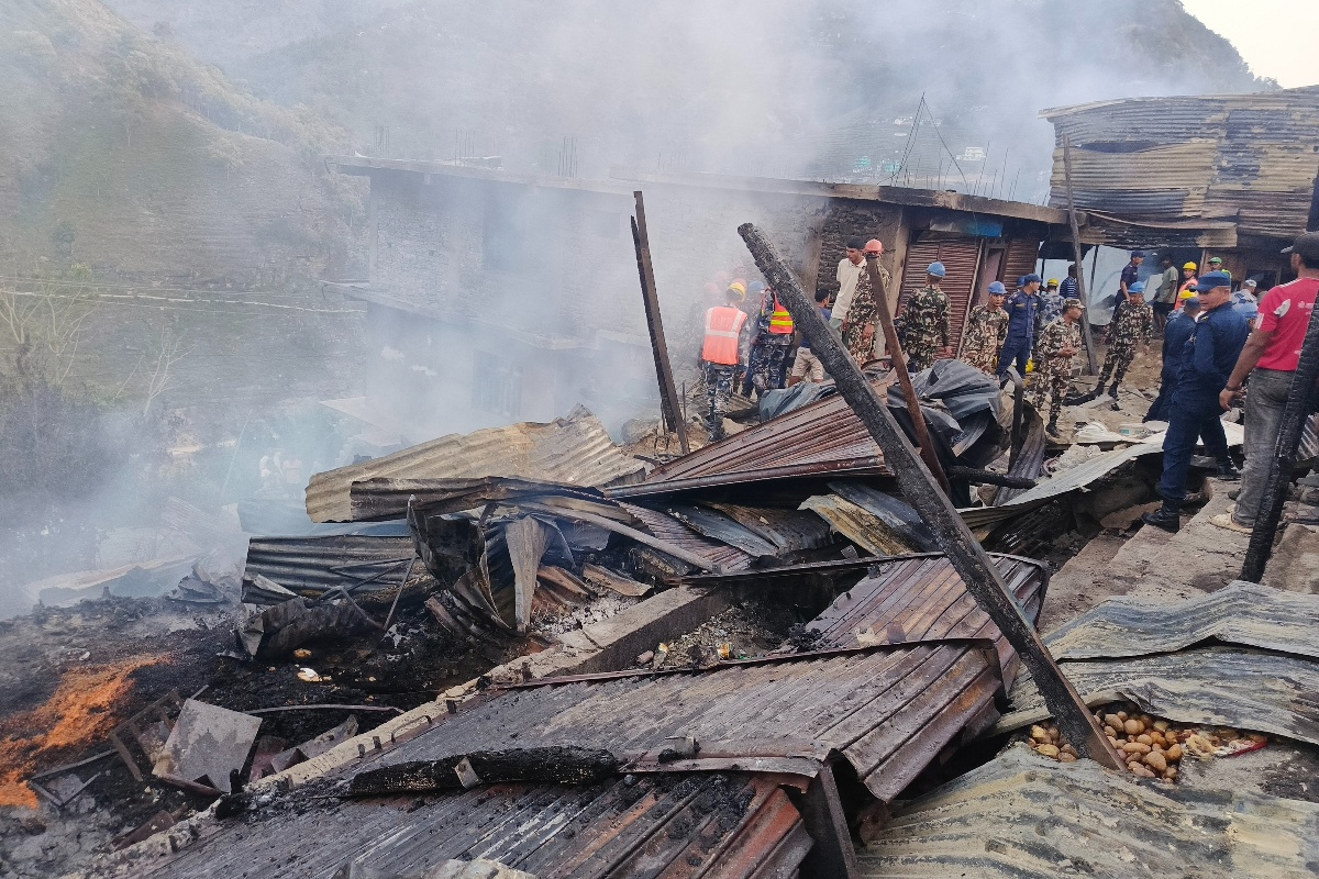 बाम्का आगलागी: पीडितलाई राहत उपलब्ध गराउन सरकारसँग माग