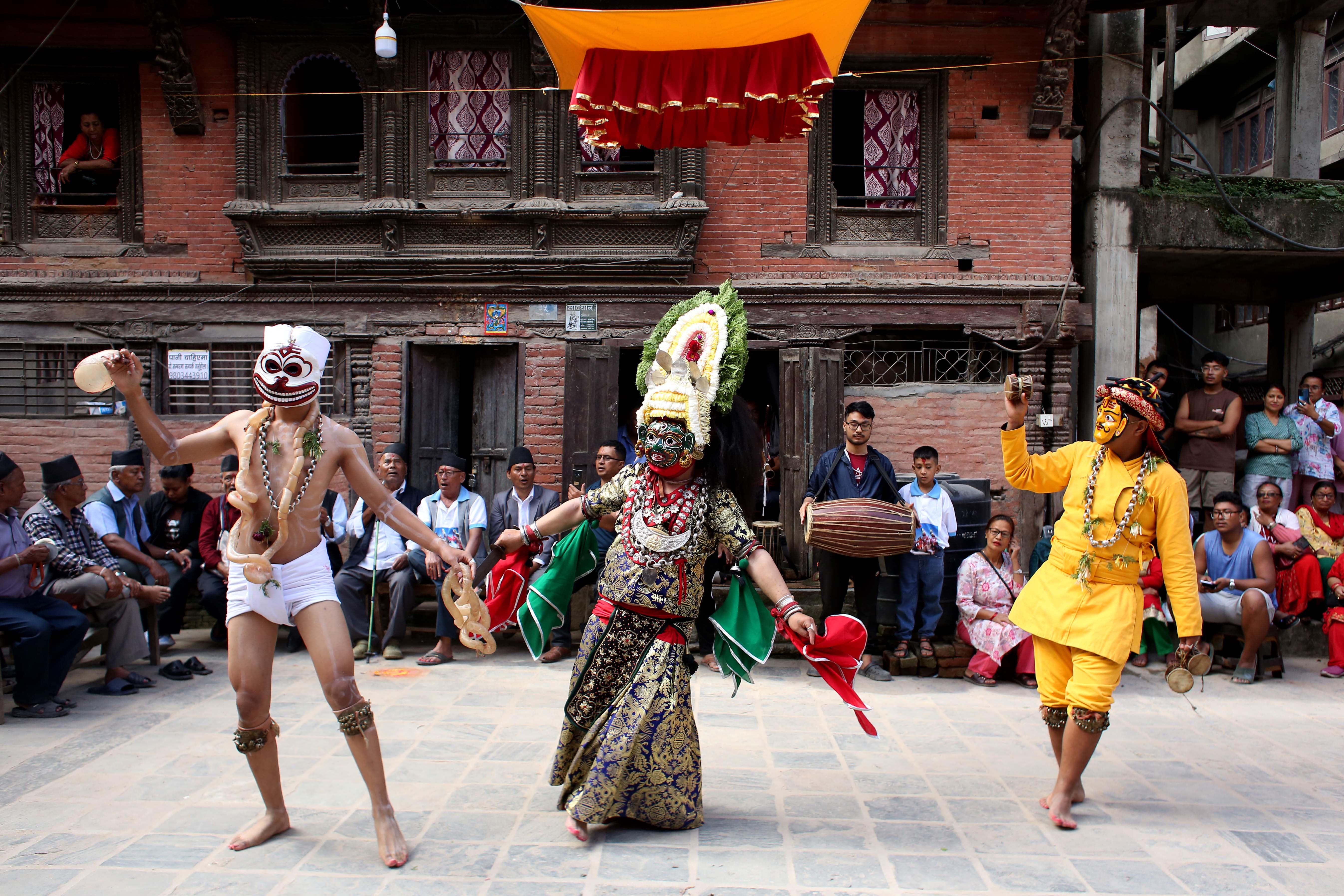 काठमाडौँको किलागलमा शुरू भयो देवी नाच