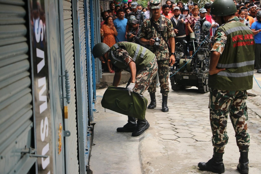 सिनामंगलमा भेटिएको शंकास्पद वस्तु निष्क्रिय पारियो, १ जना पक्राउ