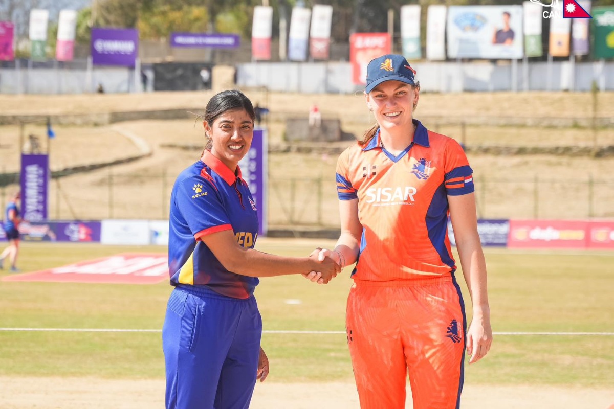 नेदरल्यान्ड्सविरुद्ध टस जितेर पहिले ब्याटिङ गर्दै नेपाल 