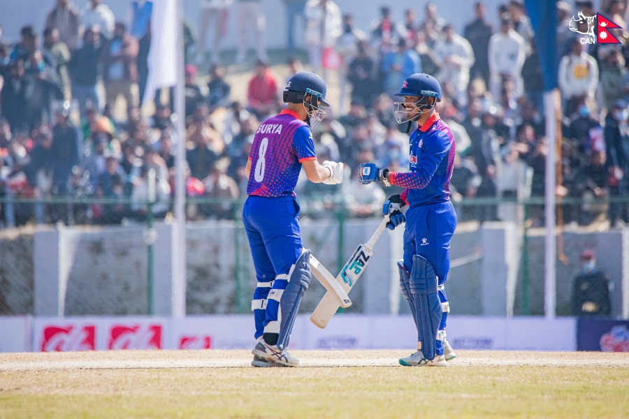 कुशल भुर्तेलको अर्धशतकमा नेपालले क्यानडालाई दियो २२५ रनको लक्ष्य