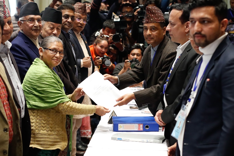 उपराष्ट्रपतिमा अष्टलक्ष्मी शाक्यको उम्मेदवारी दर्ता